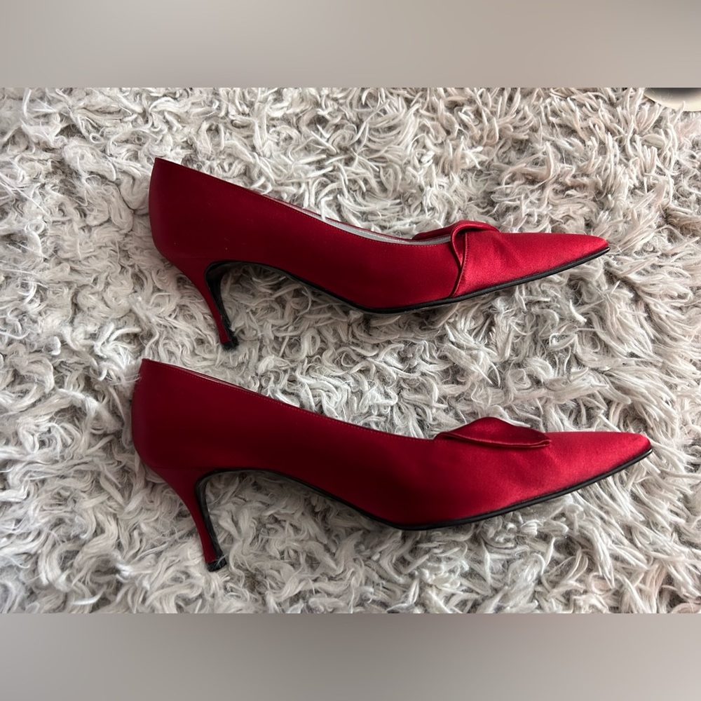 Red Formal shoes, Rene Mancini, made in Italy, size 36.5/6-6.5